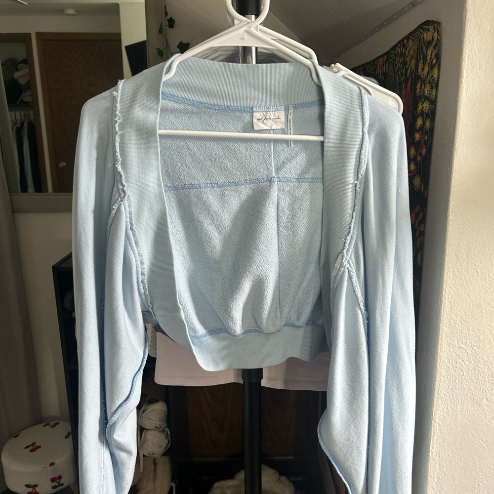 Urban Outfitters blue coverup sweater